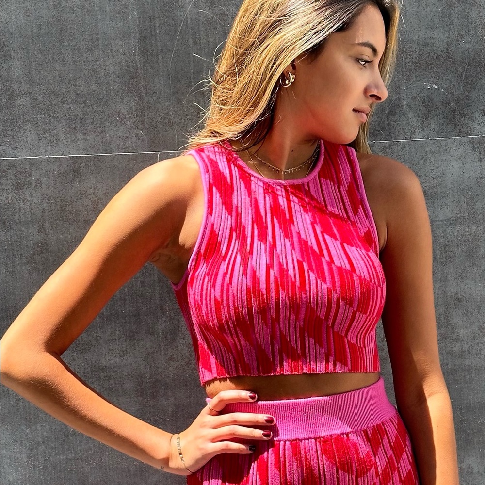 Astr Alana Knit Crop Top